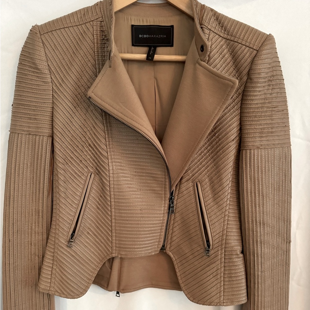 BCBG Vegan leather jacket